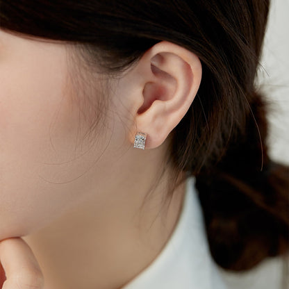 [LUXE]Radiant Luxurious Princess Cut Daily Earrings