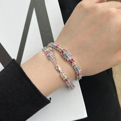 [LUXE]Sparkling Exquisite Multi Cut Party Bracelet