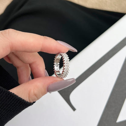 [LUXE]Splashy Ornate Emerald Cut Cocktail Ring