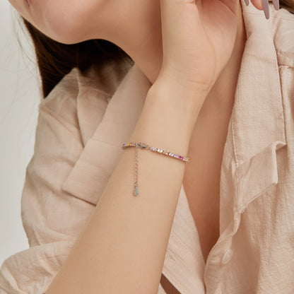 [LUXE]Delicate Romantic Heart Shape Lover Bracelet