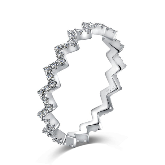 [LUXE]Delicate Enchanting Wave Shape Daily Ring