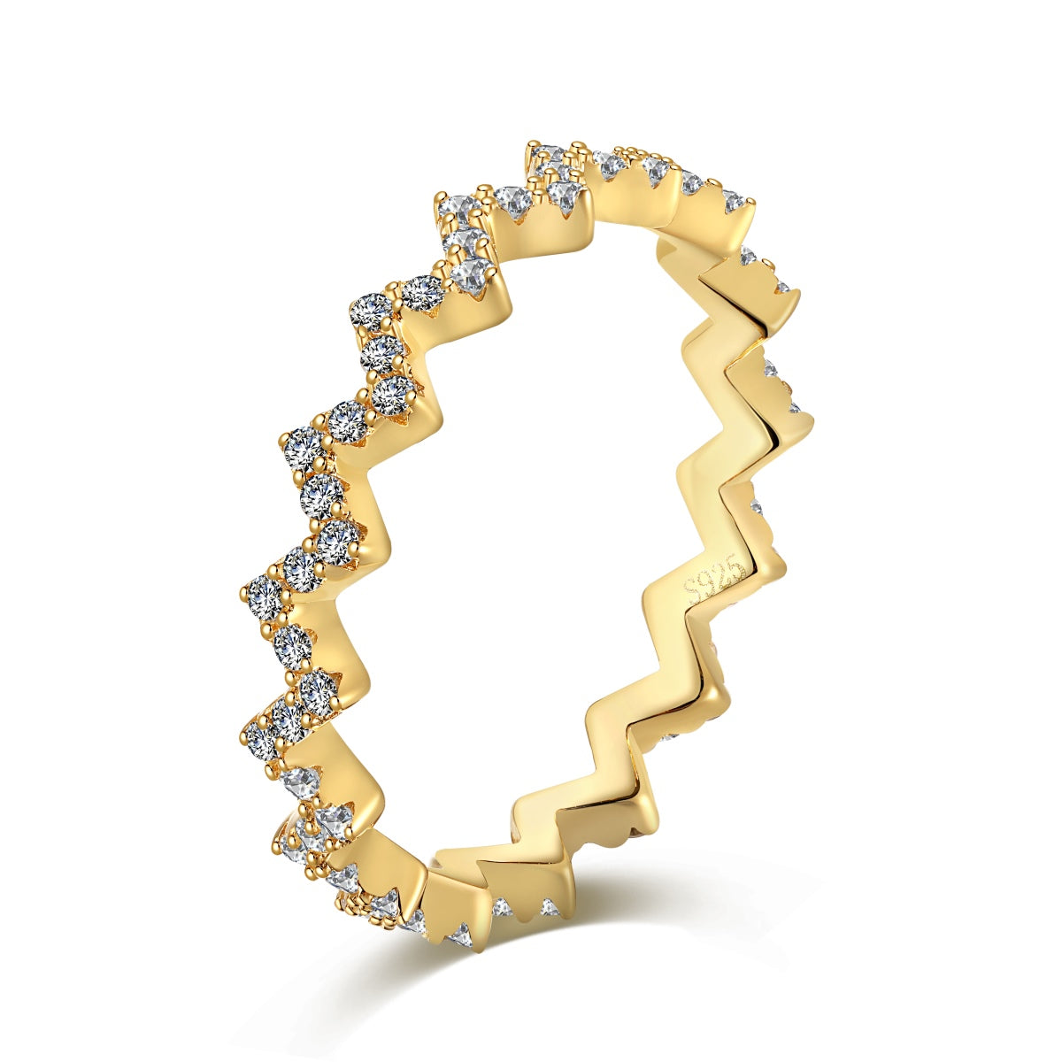 [LUXE]Delicate Enchanting Wave Shape Daily Ring