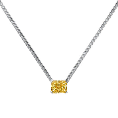 [LUXE]4.0 Carat Elegant Radiant Cut Necklace