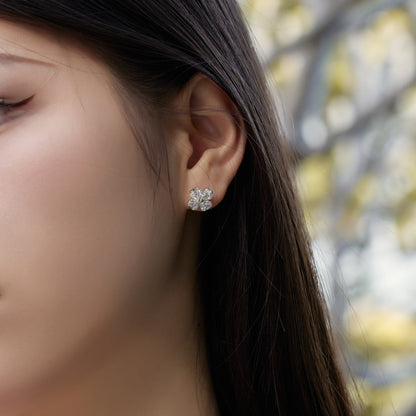 [LUXE]Four-Leaf Clover Ball Earrings