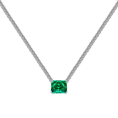 [LUXE]4.0 Carat Elegant Radiant Cut Necklace