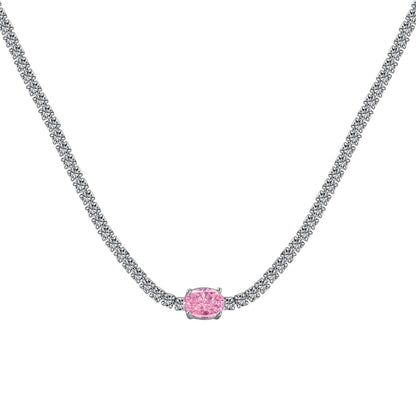 [LUXE]1.0 Carat Shining Oval Cut Necklace