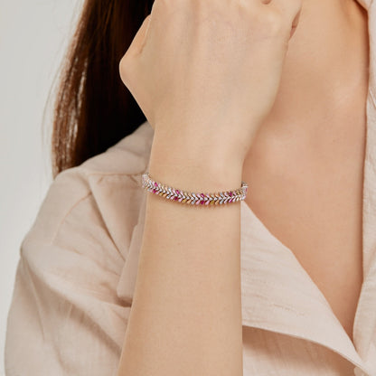 [LUXE]Dainty Radiant Emerald Cut Daily Bracelet