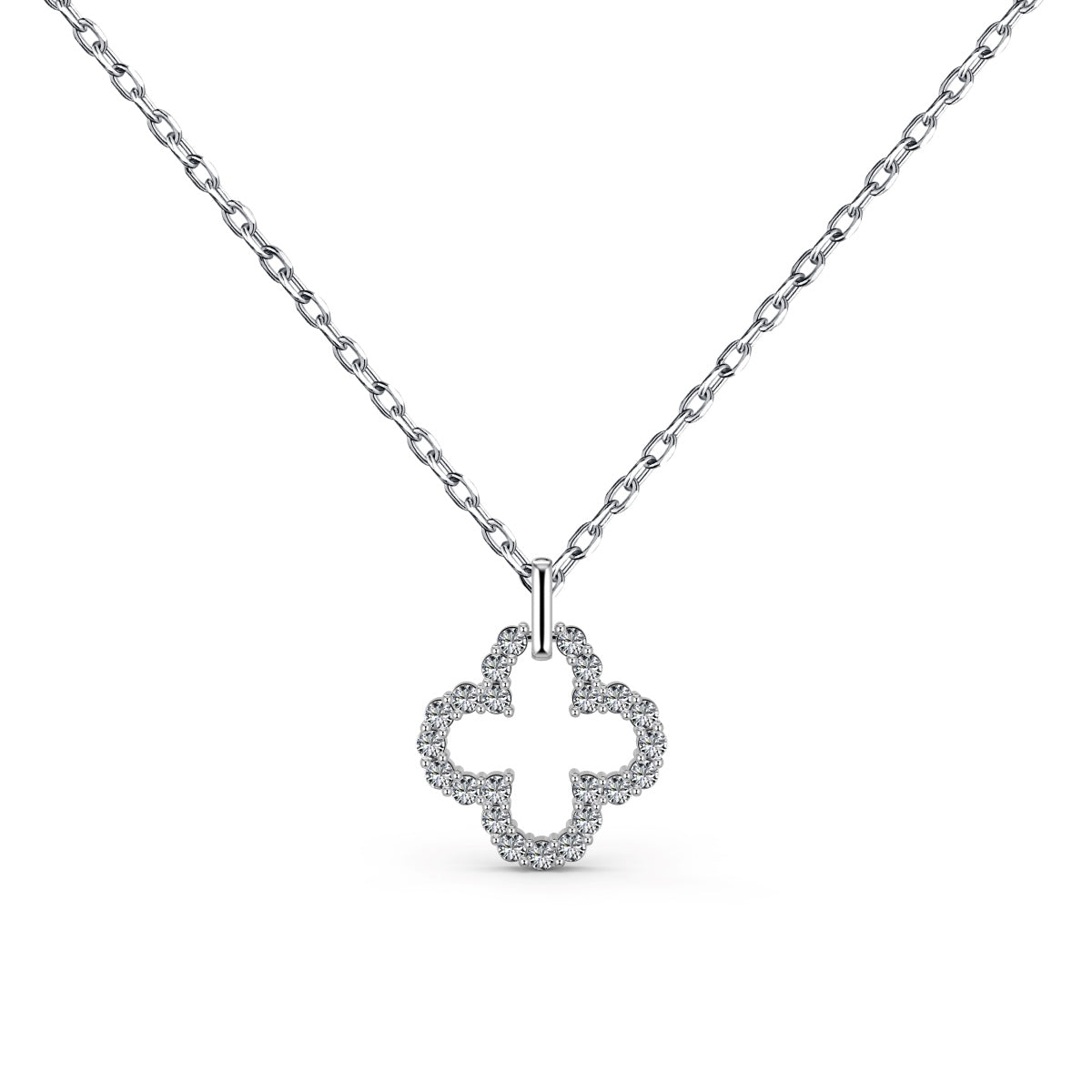 [LUXE]Four-Leaf Clover Hollow Design Exquisite Necklace