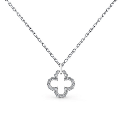 [LUXE]Four-Leaf Clover Hollow Design Exquisite Necklace