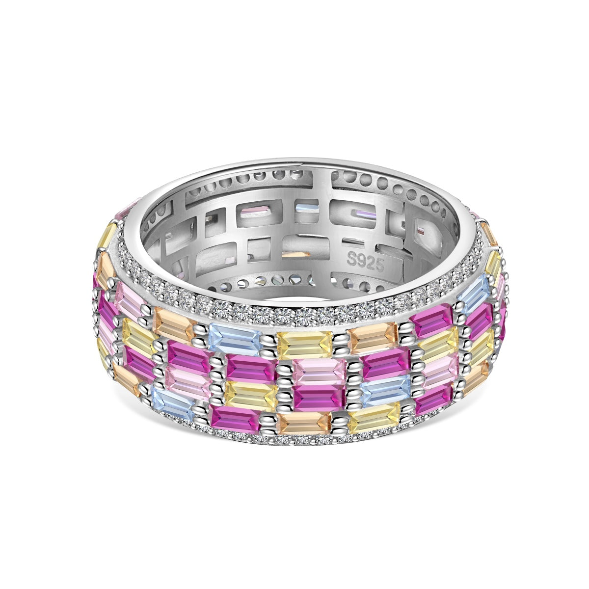 [LUXE]Radiant Colorful Radiant Cut Daily Ring