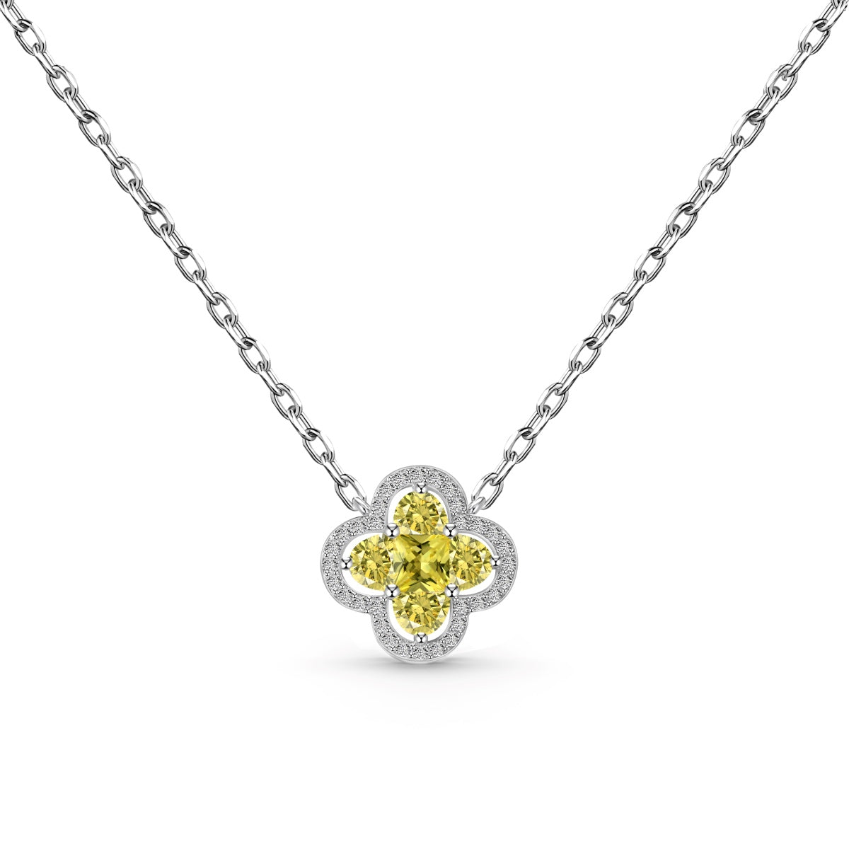 [LUXE]Spliced Lucky Four-Leaf Clover Versatile Necklace