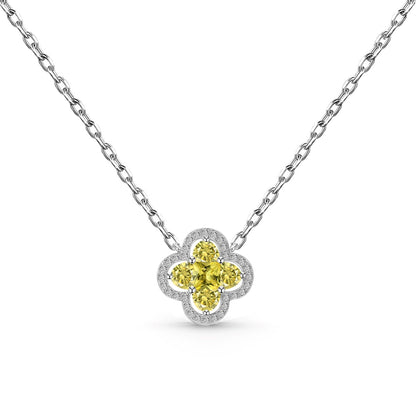 [LUXE]Spliced Lucky Four-Leaf Clover Versatile Necklace