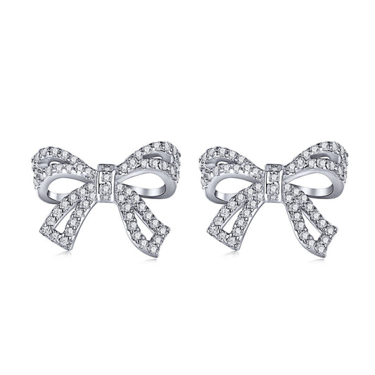 [LUXE]Dainty Bow Shape Earrings