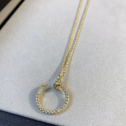 [LUXE]JUSTE NECKLACE GOLD DIAMONDS