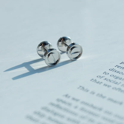 [LUXE]LOVE EARRINGS SILVER 10MM