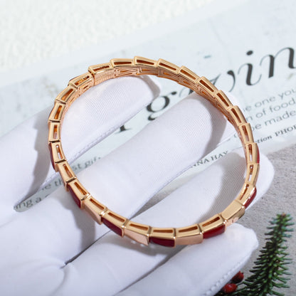 [LUXE]SERPENTI BRACELET PINK GOLD RUBELLITE