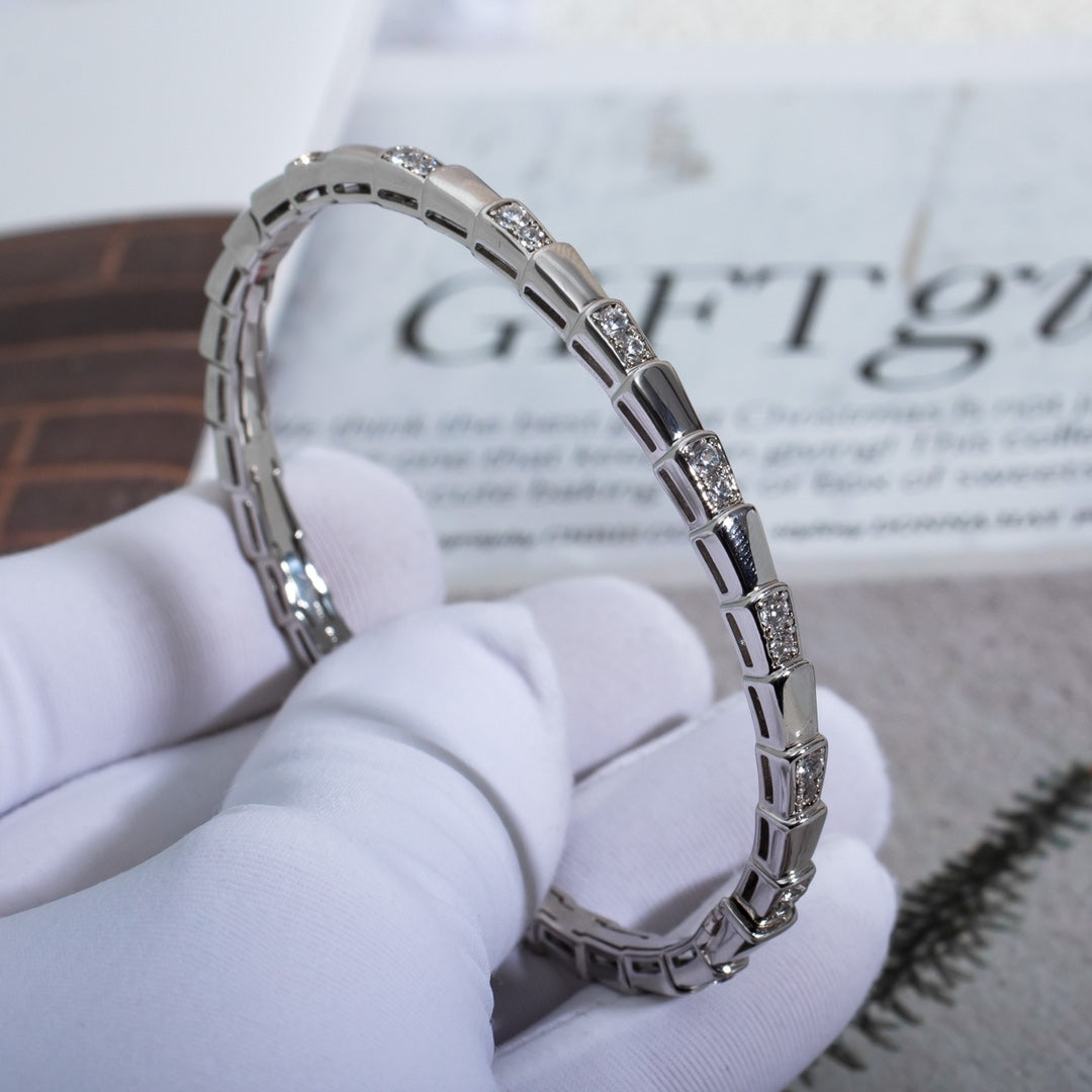 [LUXE]SERPENTI BRACELET SILVER DIAMOND