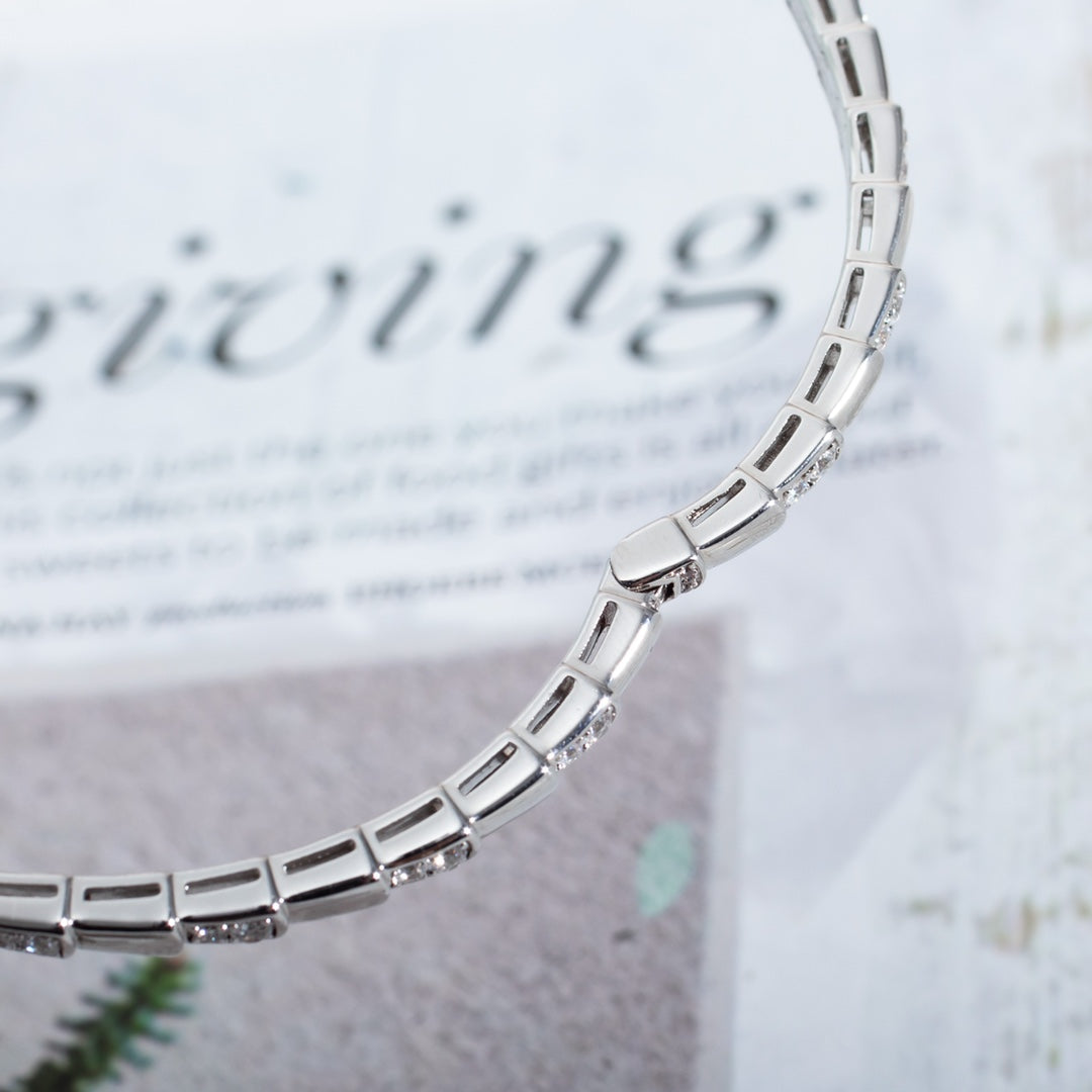 [LUXE]SERPENTI BRACELET SILVER DIAMOND