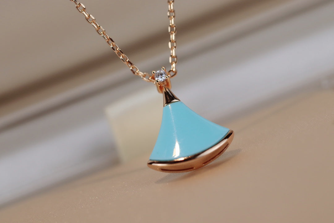 [LUXE]DREAM NECKLACE TURQUOISE PINK GOLD