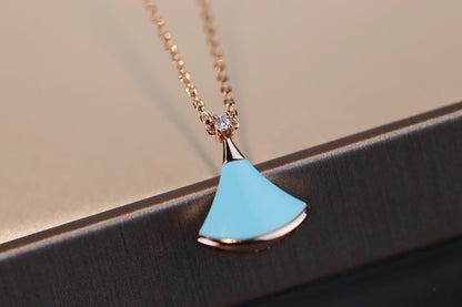 [LUXE]DREAM NECKLACE TURQUOISE PINK GOLD