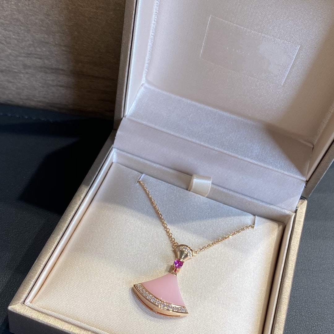 [LUXE]DREAM NECKLACE PINK OPAL