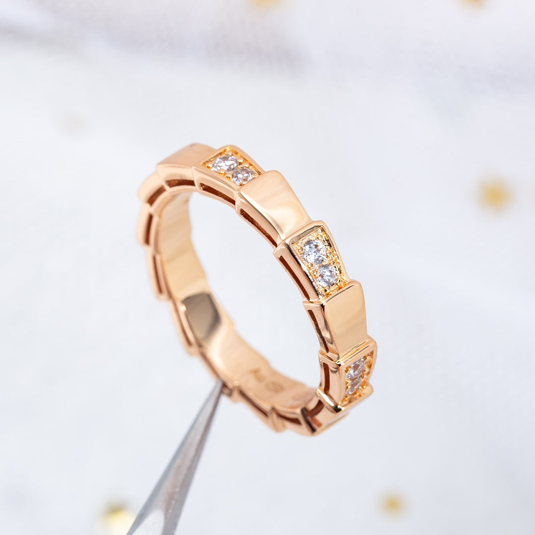 [LUXE]SERPENTI RING PINK GOLD  3MM