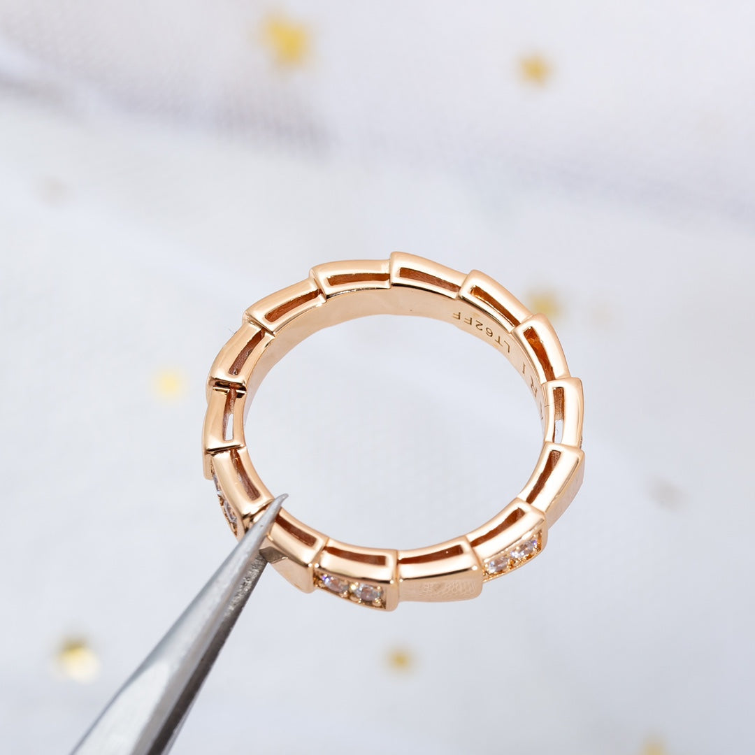 [LUXE]SERPENTI RING PINK GOLD  3MM