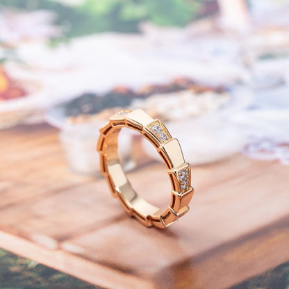 [LUXE]SERPENTI RING PINK GOLD  3MM