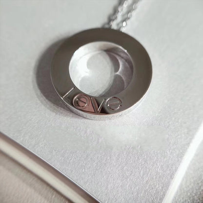 [LUXE]LOVE NECKLACE ADJUSTABLE SILVER