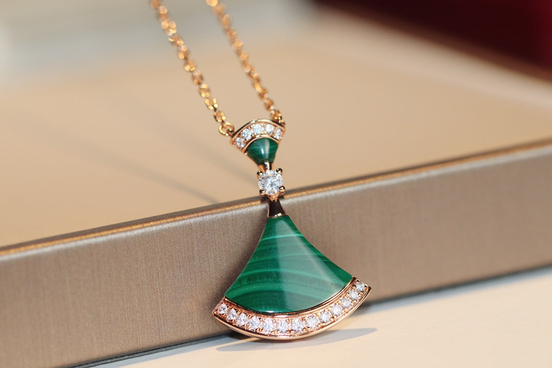 [LUXE]DREAM NECKLACE MALACHITE DIAMOND