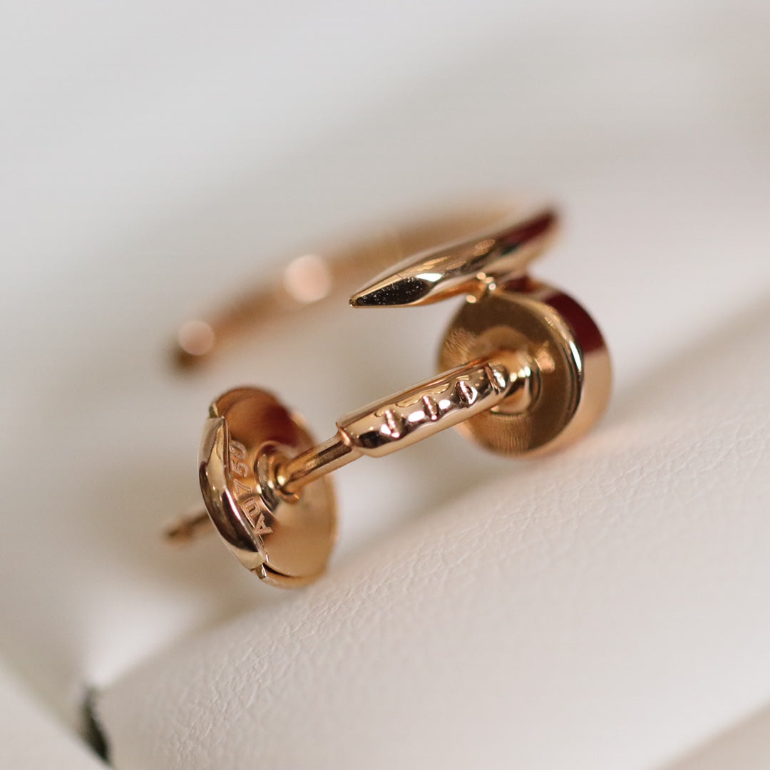 [LUXE]JUSTE EARRINGS PINK GOLD