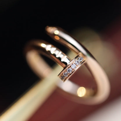 [LUXE]JUSTE RING 2.65MM PINK GOLD DIAMOND