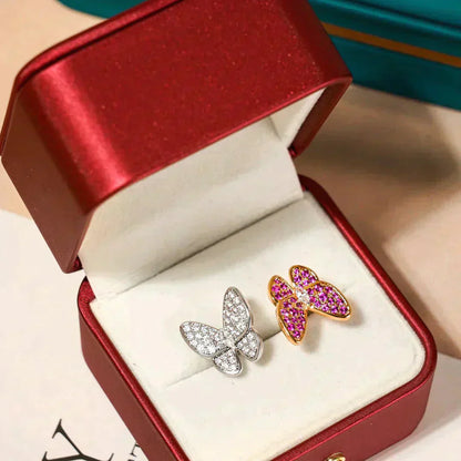 [LUXE] TWIN BUTTERFLY DIAMOND RING