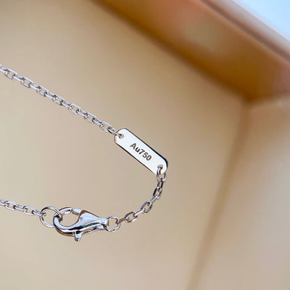 [LUXE] CLOVER DIAMOND NECKLACE SILVER