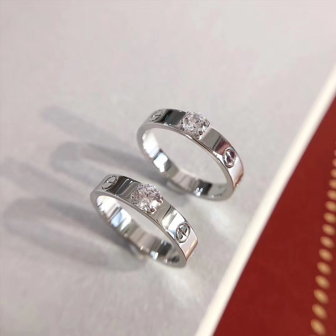 [LUXE]LOVE RING 3.6MM 1 BIG DIAMOND