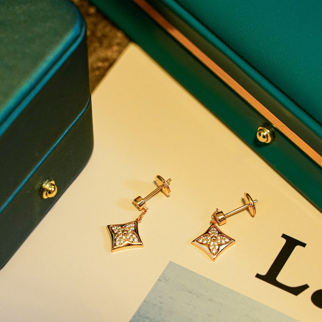 [LUXE]STAR DIAMONDS EARRINGS GOLD