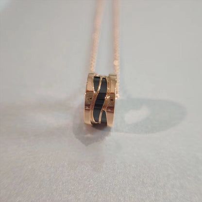 [LUXE]ZERO 1 NECKLACE PINK GOLD