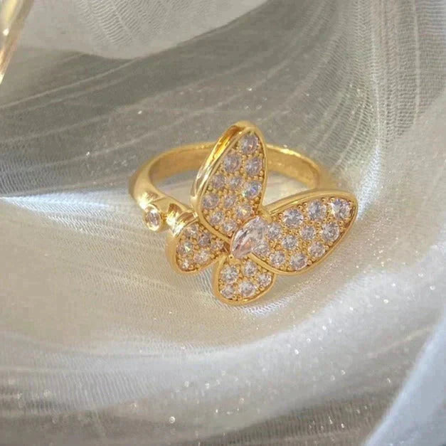 [LUXE] BUTTERFLY DIAMOND RING