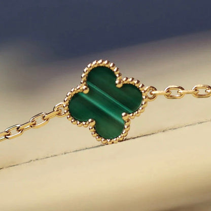 [LUXE] CLOVER 20 MOTIFS MALACHITE GOLD