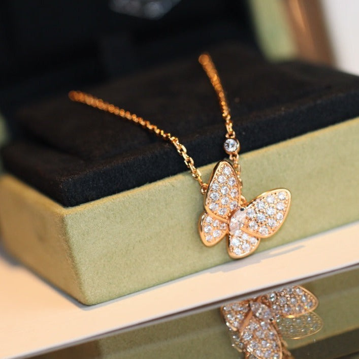 [LUXE] BUTTERFLY DIAMOND NECKLACE