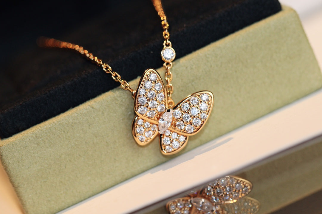 [LUXE] BUTTERFLY DIAMOND NECKLACE