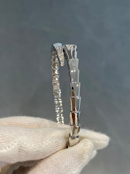 [LUXE]SERPENTI BRACELET DIAMONDS SILVER