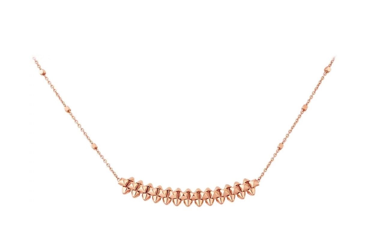 [LUXE]CLASH PINK GOLD NECKLACE