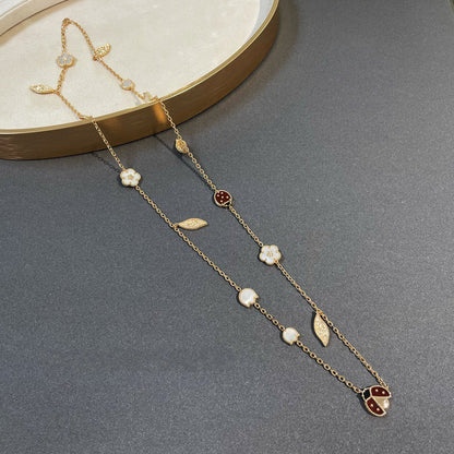 [LUXE] LUCKY SPRING 15 MOTIFS GOLD NECKLACE