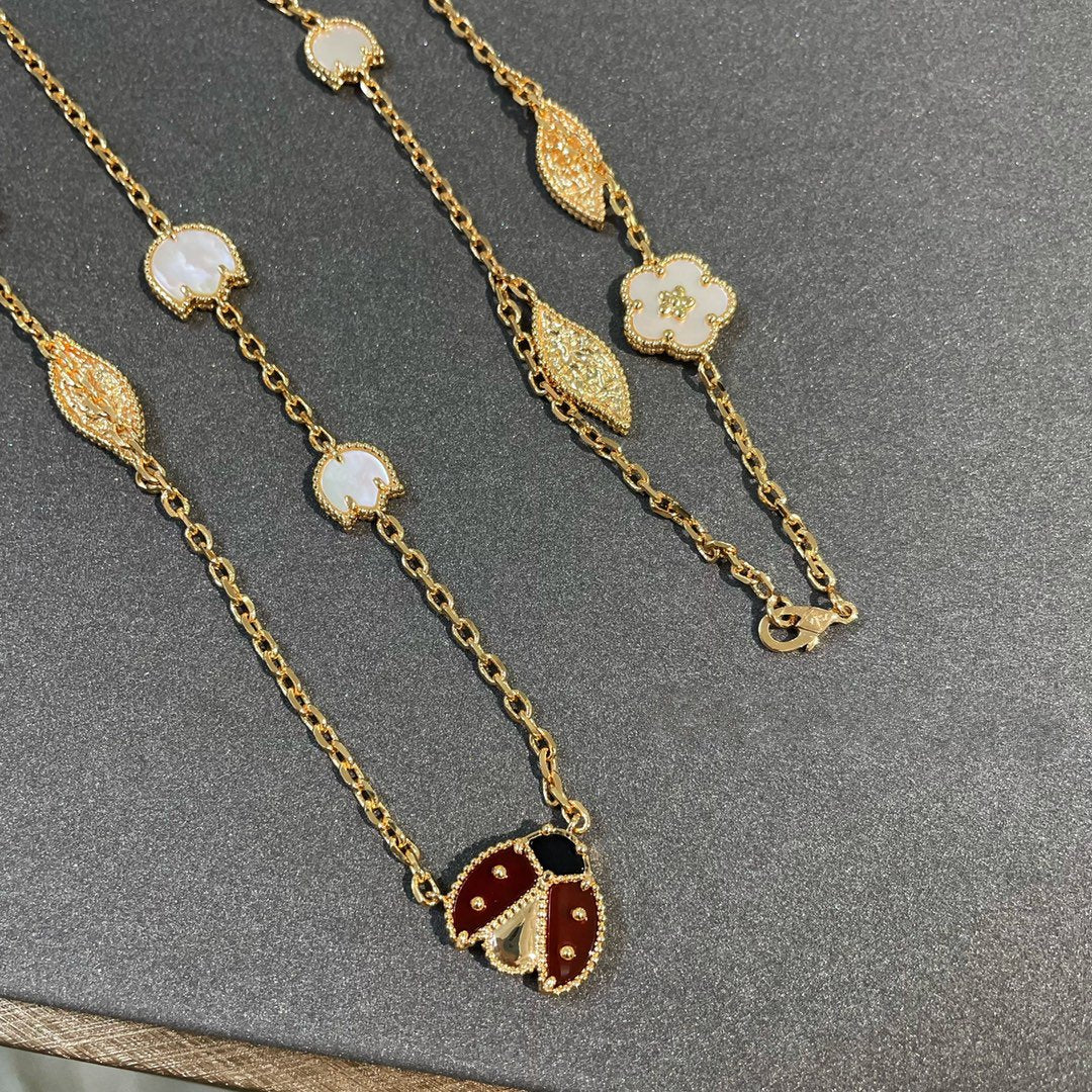 [LUXE] LUCKY SPRING 15 MOTIFS GOLD NECKLACE