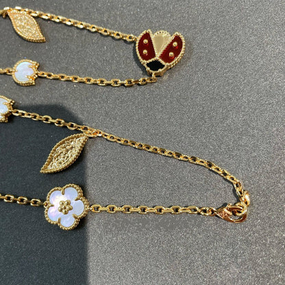 [LUXE] LUCKY SPRING 15 MOTIFS GOLD NECKLACE