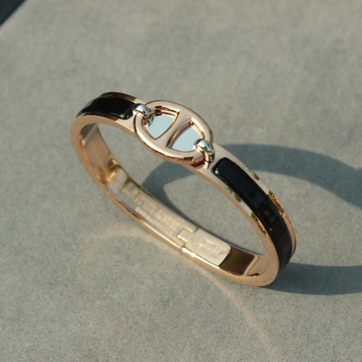 [LUXE]CLIC CHAINE PINK GOLD BRACELET