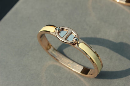 [LUXE]CLIC CHAINE PINK GOLD BRACELET