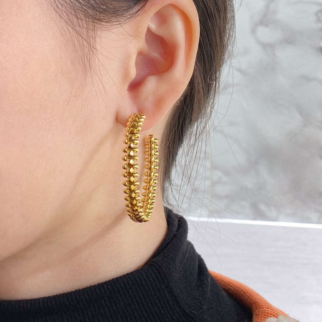 [LUXE]CLASH HOOP EARRINGS