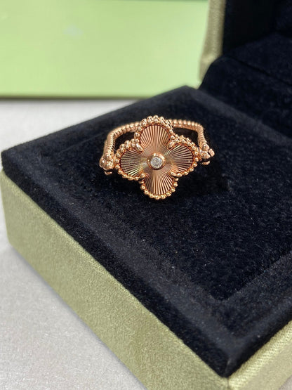 [LUXE] CLOVER RIVERSIBLE ROSE GOLD RING